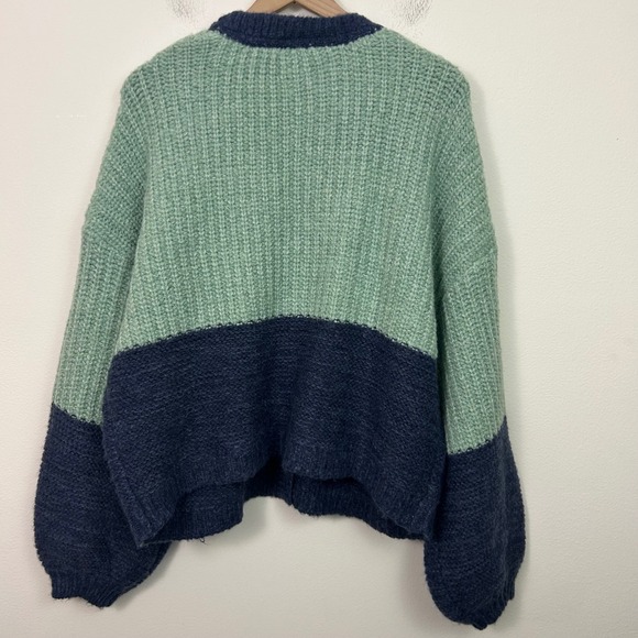 Sundance Judy Colorblock Cardigan Sweater Womens Size XL - Picture 2 of 10